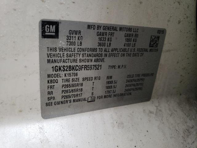 2015 GMC YUKON SLT - 1GKS2BKC9FR597521