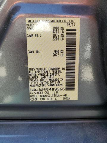 2015 NISSAN ALTIMA 2.5 - 1N4AL3AP7FC489566