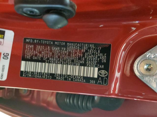 2017 TOYOTA COROLLA L 2T1BURHEXHC950188