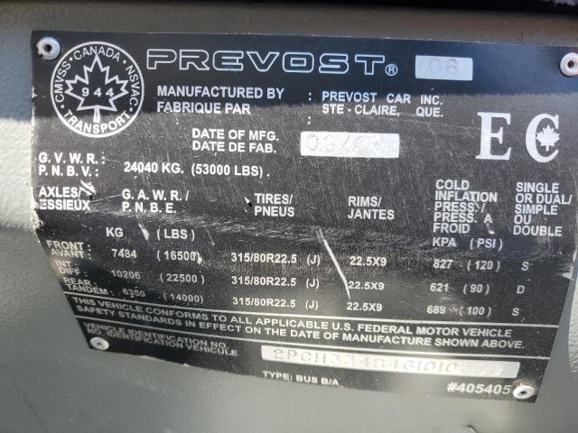 2006 PREVOST BUS #3308445309