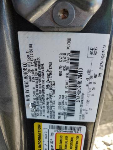 2017 FORD FUSION SE - 3FA6P0HD9HR178410