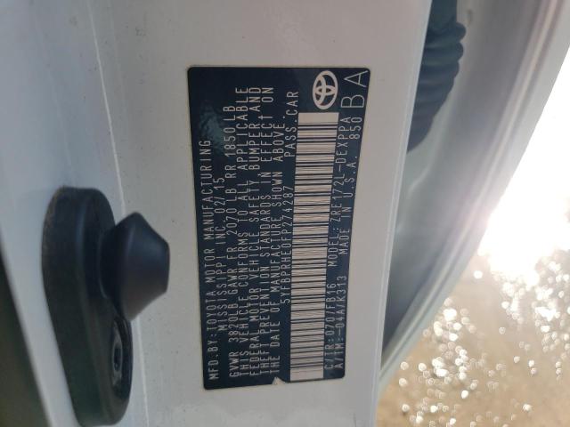 2015 TOYOTA COROLLA EC - 5YFBPRHE0FP274287