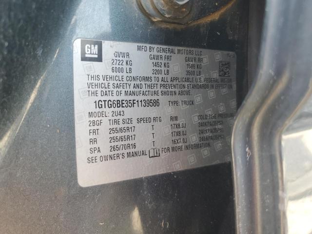 2015 GMC CANYON SLE - 1GTG6BE35F1139586