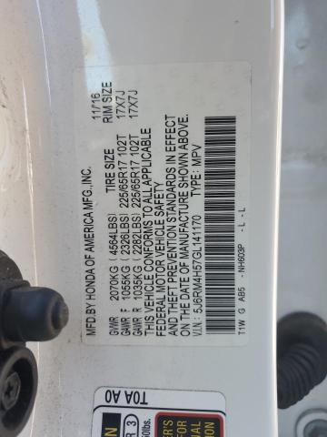 2016 HONDA CR-V EX - 5J6RM4H57GL141170
