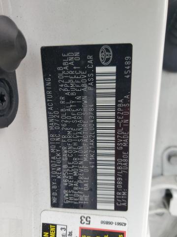2020 TOYOTA CAMRY TRD - 4T1KZ1AK2LU043784