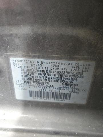 2016 NISSAN VERSA S - 3N1CN7AP8GL820183