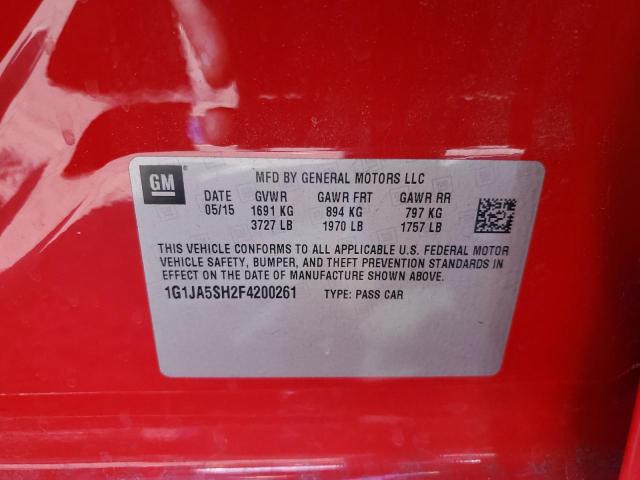 2015 CHEVROLET SONIC LS - 1G1JA5SH2F4200261