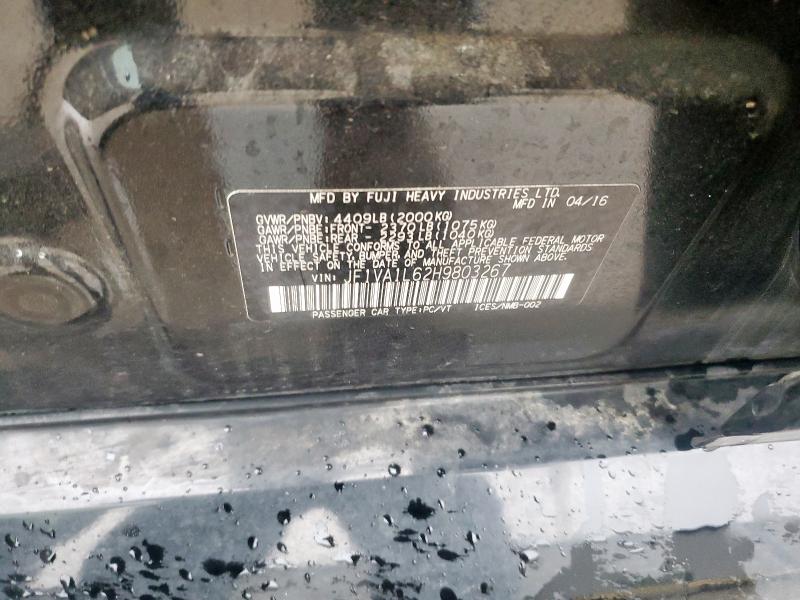 2017 SUBARU WRX LIMITE - JF1VA1L62H9803267