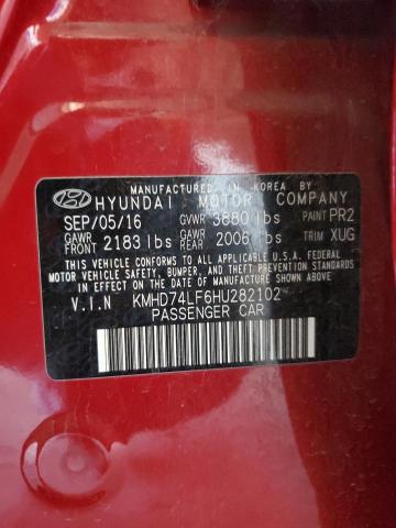 2017 HYUNDAI ELANTRA SE - KMHD74LF6HU282102