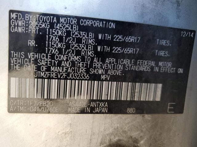 2015 TOYOTA RAV4 LE - JTMZFREV2FJ032336