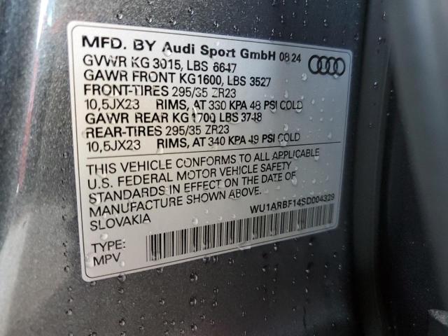 2025 AUDI RS Q8 WU1ARBF14SD004329
