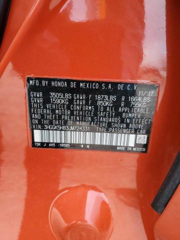 2018 HONDA FIT EX - 3HGGK5H83JM724331