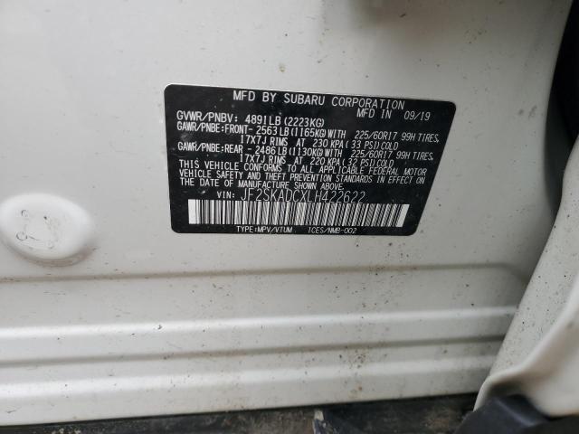 2020 SUBARU FORESTER JF2SKADCXLH422622