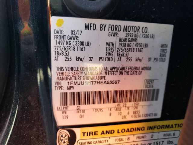 2017 FORD EXPEDITION - 1FMJU1HT7HEA55567