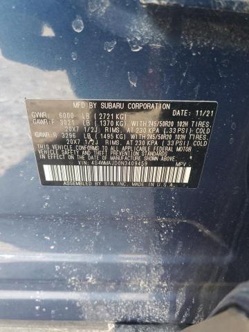2022 SUBARU ASCENT ONY 4S4WMAJD0N3409459