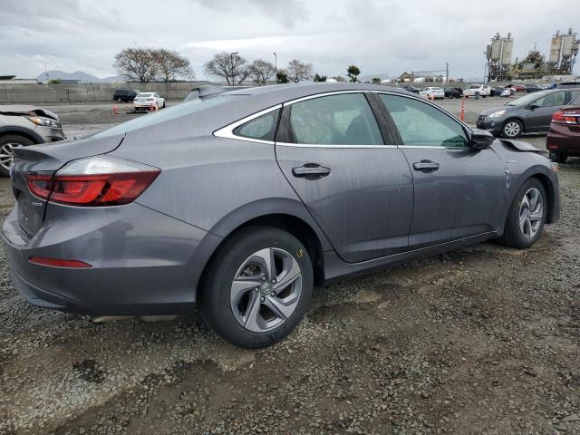 HONDA INSIGHT EX 2020 gray  hybrid engine 19XZE4F5XLE002403 photo #4
