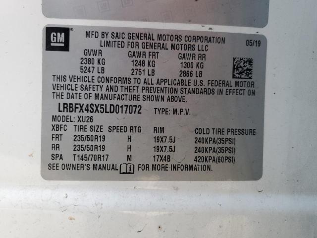2020 BUICK ENVISION P - LRBFX4SX5LD017072