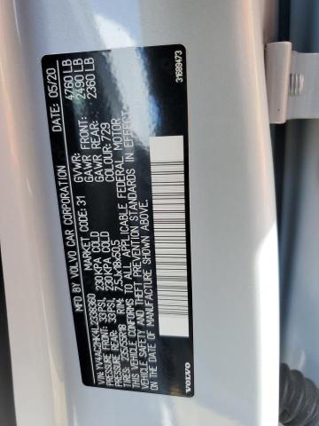 2020 VOLVO XC40 T4 MO YV4AC2HK4L2338360