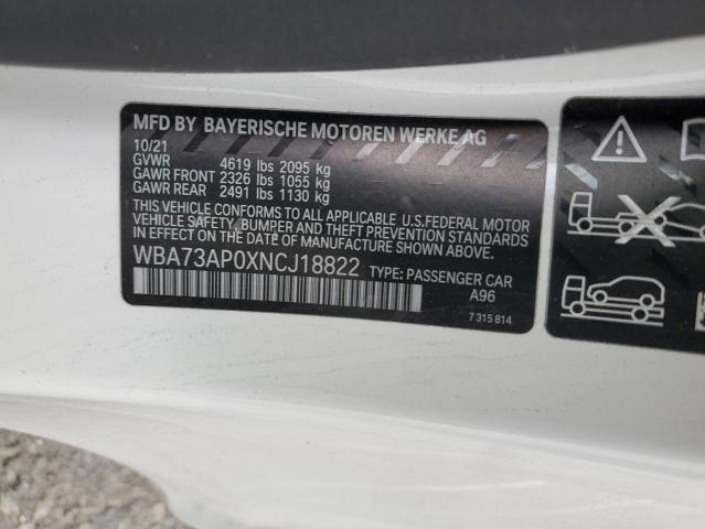 2022 BMW 430XI WBA73AP0XNCJ18822