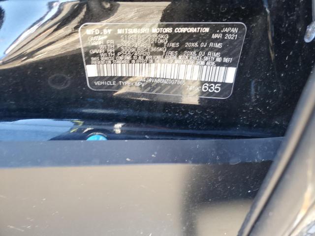 2022 MITSUBISHI OUTLANDER - JA4J4VA86NZ007865