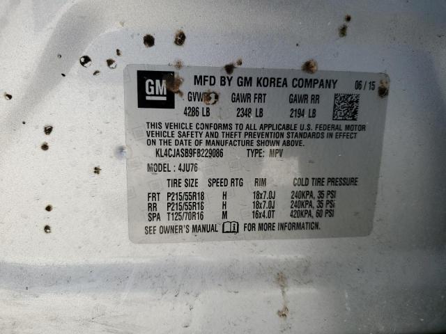 2015 BUICK ENCORE - KL4CJASB9FB229086