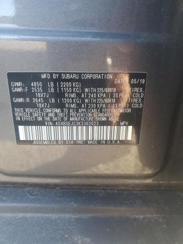 2019 SUBARU OUTBACK 3. 4S4BSEJC3K3362023