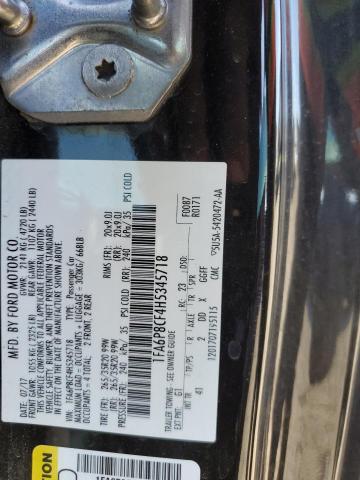 2017 FORD MUSTANG GT - 1FA6P8CF4H5345718