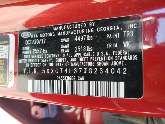 2018 KIA OPTIMA LX #3294325875