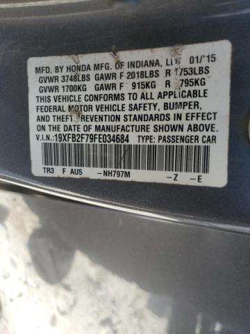 2015 HONDA CIVIC SE 19XFB2F79FE034684