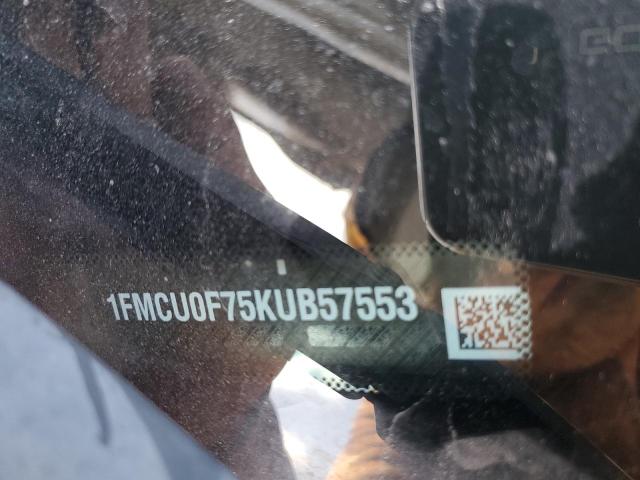2019 FORD ESCAPE S - 1FMCU0F75KUB57553