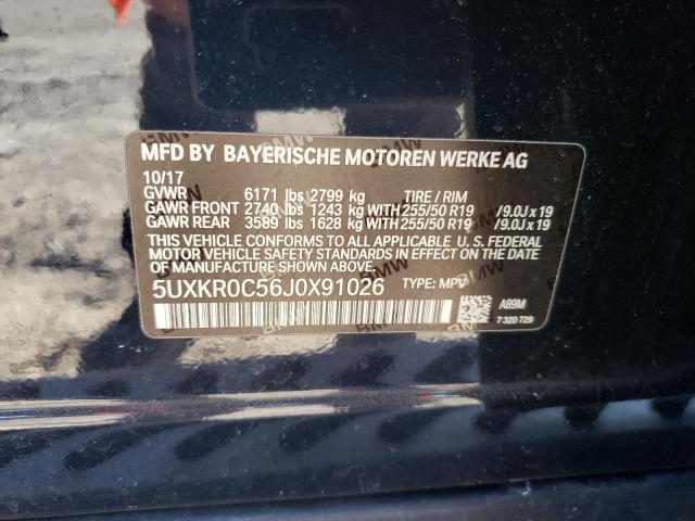 2018 BMW X5 XDRIVE3 - 5UXKR0C56J0X91026