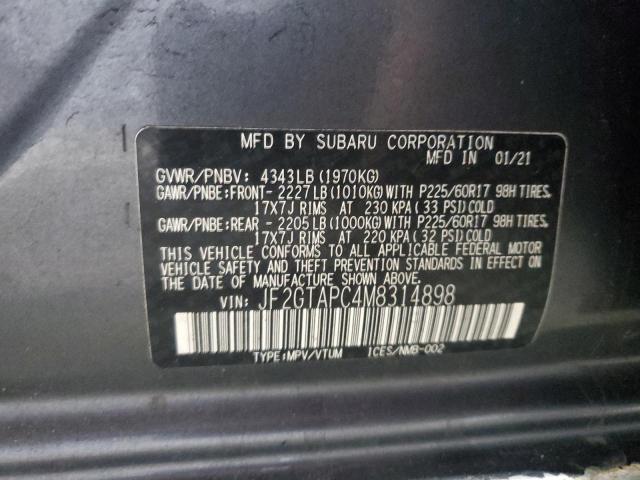 2021 SUBARU CROSSTREK - JF2GTAPC4M8314898