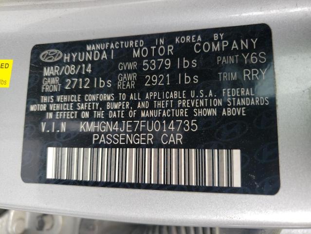 2015 HYUNDAI GENESIS 3. KMHGN4JE7FU014735