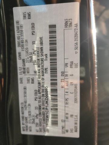 2018 FORD F-150 - 1FTEW1CP1JKD00090