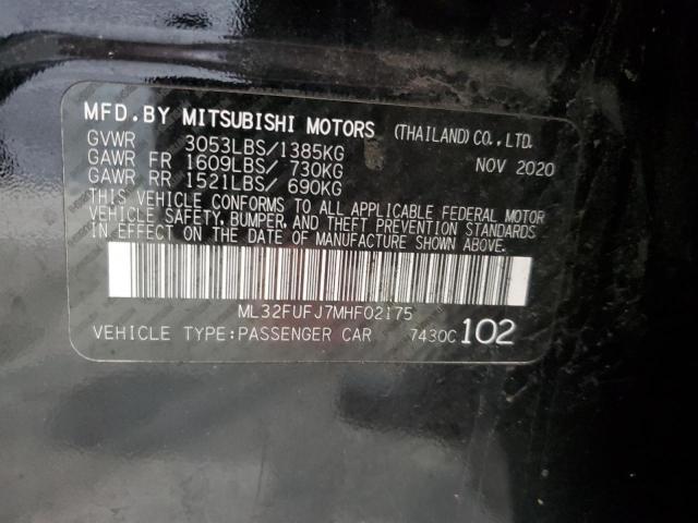 2021 MITSUBISHI MIRAGE G4 - ML32FUFJ7MHF02175