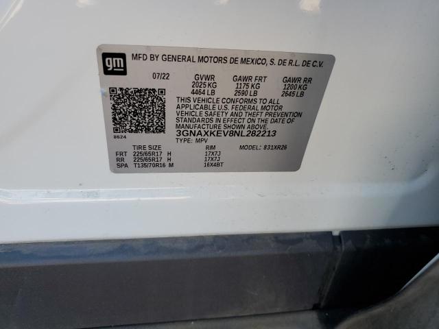 2022 CHEVROLET EQUINOX LT - 3GNAXKEV8NL282213