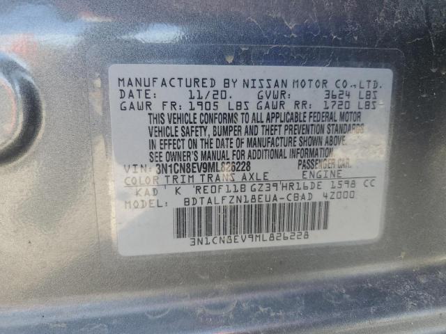 2021 NISSAN VERSA SV - 3N1CN8EV9ML826228
