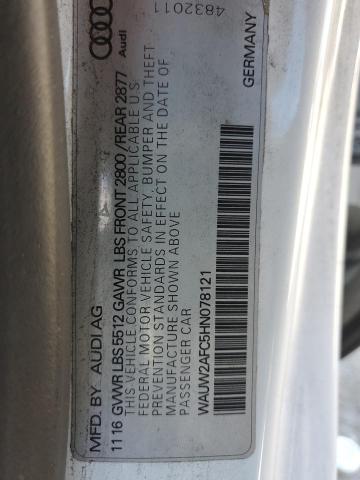 2017 AUDI A7 PREMIUM - WAUW2AFC5HN078121