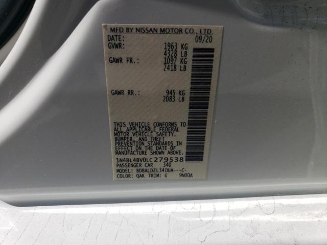 2020 NISSAN ALTIMA S - 1N4BL4BV0LC279538