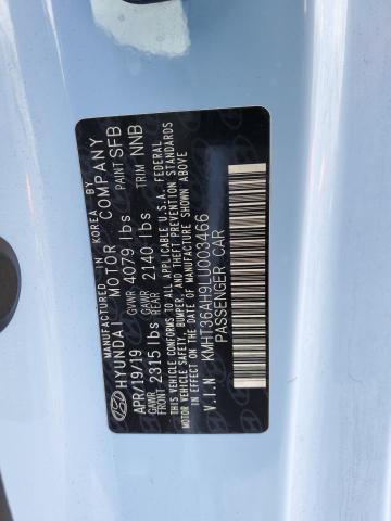 2020 HYUNDAI VELOSTER N - KMHT36AH9LU003466