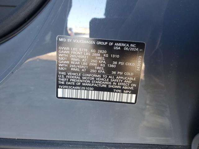2024 VOLKSWAGEN ATLAS CROS - 1V2FE2CA4RC251030