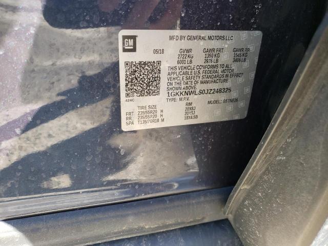 2018 GMC ACADIA SLT - 1GKKNWLS0JZ248325