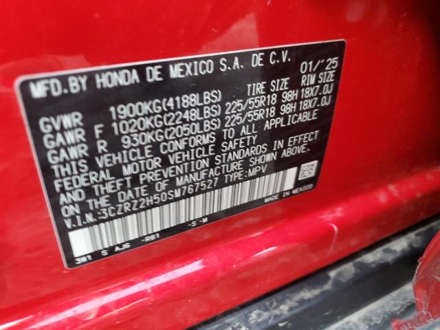 2025 HONDA HR-V SPORT 3CZRZ2H50SM767527