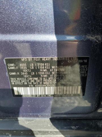 2017 SUBARU OUTBACK 2. - 4S4BSANC6H3263322