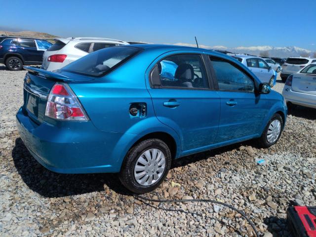 CHEVROLET AVEO LS 2009 turquoise sedan 4d gas KL1TD56E89B632383 photo #4