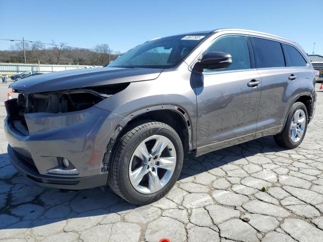 TOYOTA HIGHLANDER 2015 gray  gas 5TDDKRFH3FS164300 photo #1