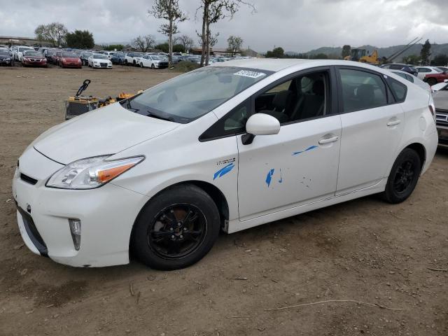 TOYOTA PRIUS 2015 white  hybrid engine JTDKN3DU0F0479926 photo #1