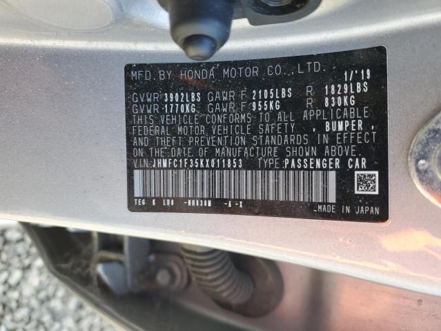 2019 HONDA CIVIC EX - JHMFC1F35KX011853