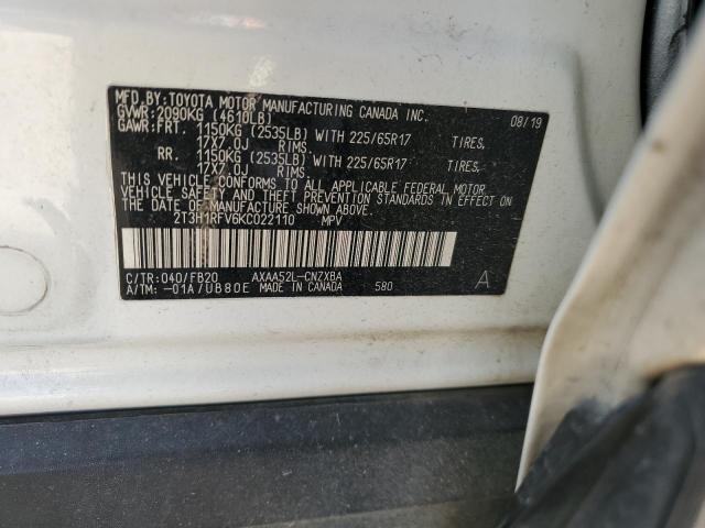 2019 TOYOTA RAV4 LE - 2T3H1RFV6KC022110