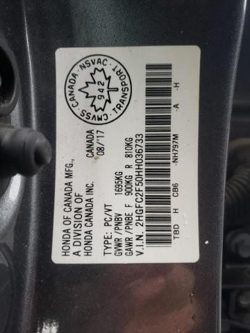 2017 HONDA CIVIC LX - 2HGFC2F50HH036733